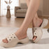 Women's Lightweight Platform Sandal Cushioned Slip-On Comfort Footwear