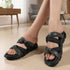 Women's Puffy Strap Bow Knot Slide Sandal