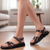 Women's Adjustable Strap Comfort Cross-Band Sandal