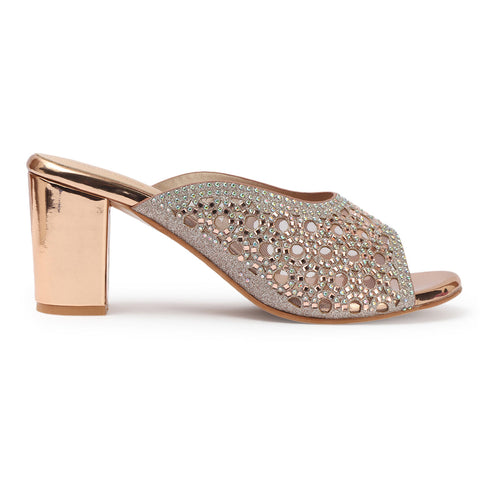 Women Embellished Block Heel Sandals