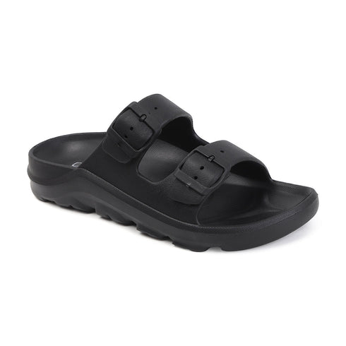 Men's Comfort Dual Buckle Strap Slide Sandals