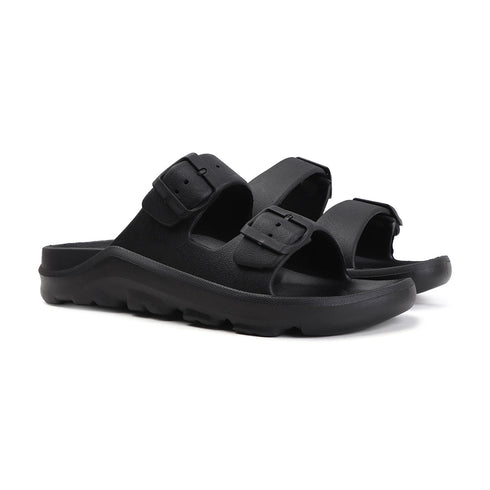 Men's Comfort Dual Buckle Strap Slide Sandals