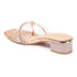 Women Embellished Block Heels Transparent Sandals