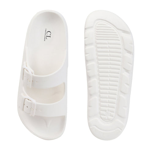 Men's Comfort Dual Buckle Strap Slide Sandals