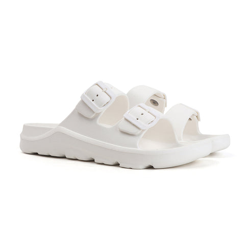Men's Comfort Dual Buckle Strap Slide Sandals