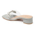 Women Embellished Block Heels Transparent Sandals