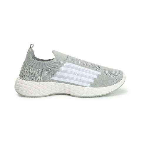 Women Woven Design Lightweight Slip On Sneakers