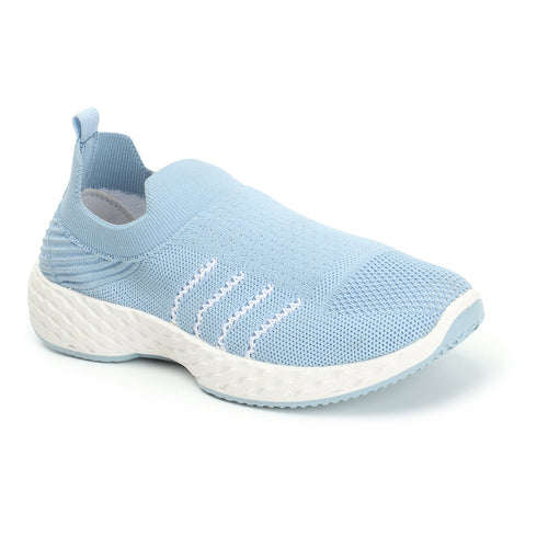 Women Woven Design Lightweight Slip On Sneakers