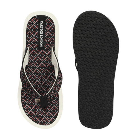 Women's Daily Wear Printed Thong Flip Flops