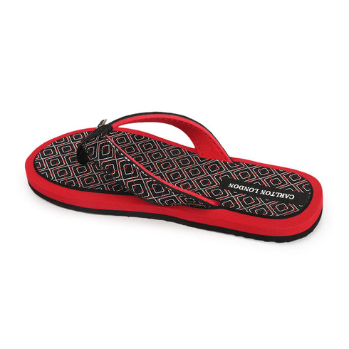 Women's Daily Wear Printed Thong Flip Flops