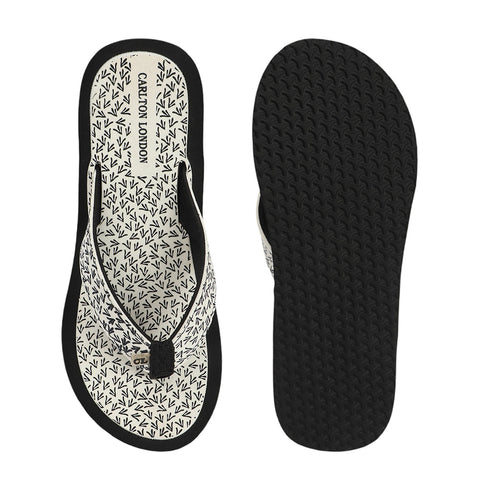 Women's Daily Wear Printed Thong Flip Flops