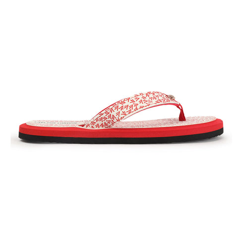 Women's Daily Wear Printed Thong Flip Flops