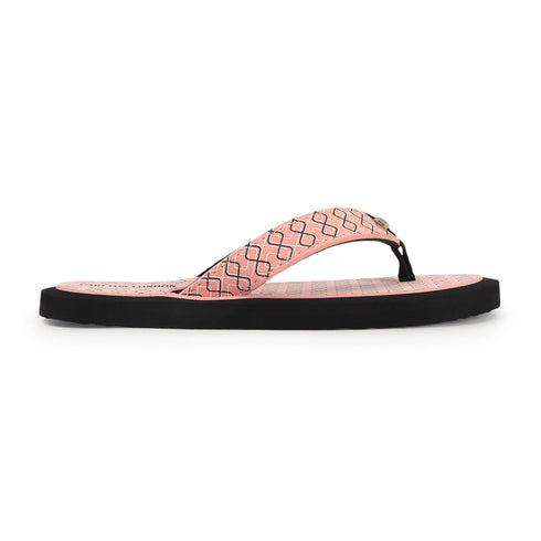 Women's Daily Wear Printed Thong Flip Flops