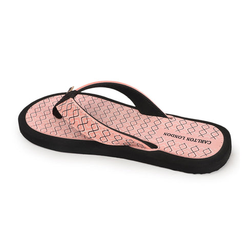 Women's Daily Wear Printed Thong Flip Flops
