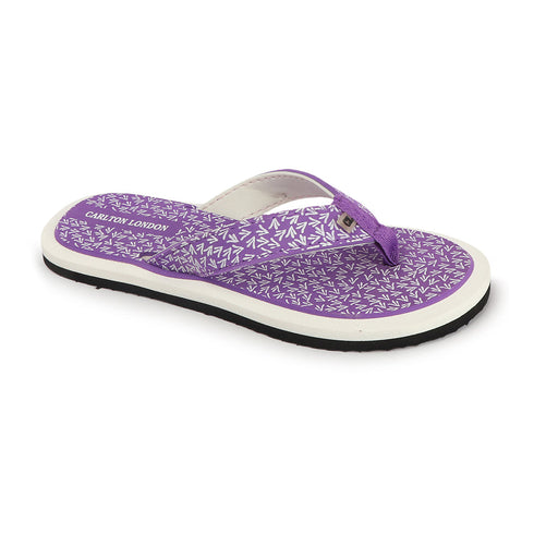 Women's Daily Wear Printed Thong Flip Flops
