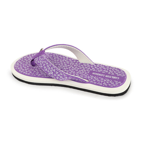 Women's Daily Wear Printed Thong Flip Flops