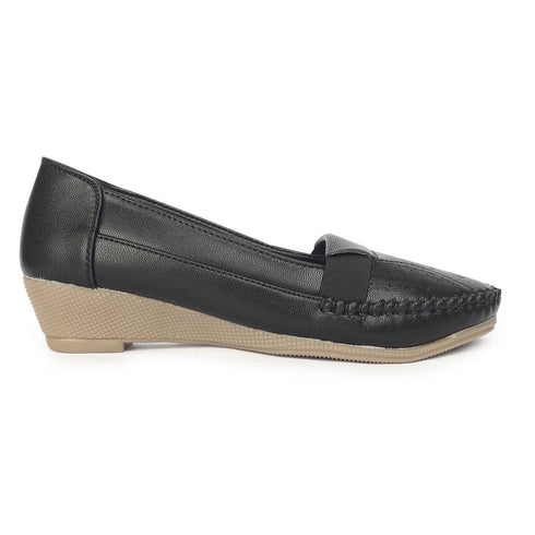 Women's Perforated Slip-On Wedge Loafers