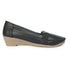 Women's Perforated Slip-On Wedge Loafers