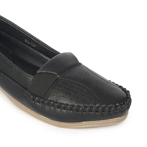 Women's Perforated Slip-On Wedge Loafers