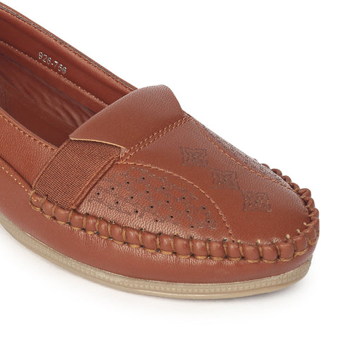 Women's Perforated Slip-On Wedge Loafers