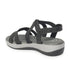 Women's Black Strappy Comfortable Wedge Sandals