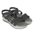 Women's Black Strappy Comfortable Wedge Sandals