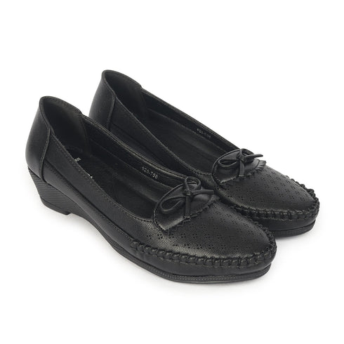 Women's Decorative Low Wedge Loafers