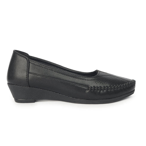 Women's Slip-On Moccasin Loafer with Perforated Detail