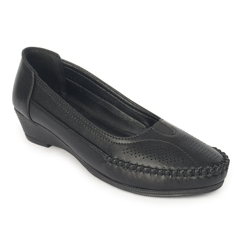 Women's Slip-On Moccasin Loafer with Perforated Detail