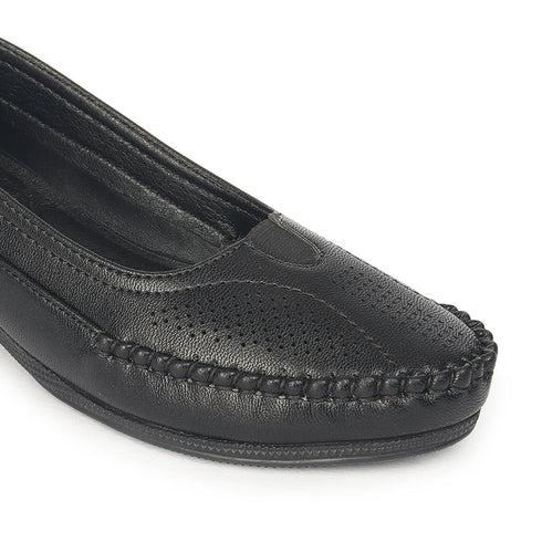 Women's Slip-On Moccasin Loafer with Perforated Detail