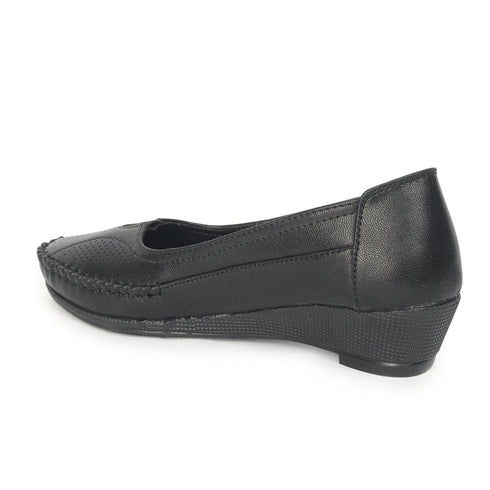 Women's Slip-On Moccasin Loafer with Perforated Detail