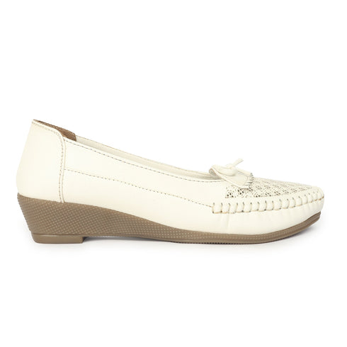 Women's Decorative Low Wedge Loafers