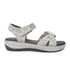 Women's Grey Bow Strap Comfort Sandals