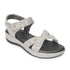 Women's Grey Bow Strap Comfort Sandals