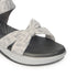 Women's Grey Bow Strap Comfort Sandals