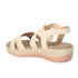 Women's Beige Strappy Comfortable Wedge Sandals