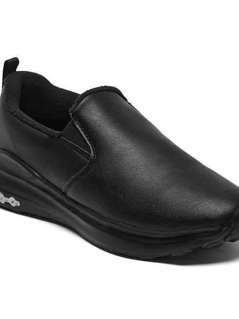 IVORY Black Men's Walking Shoes