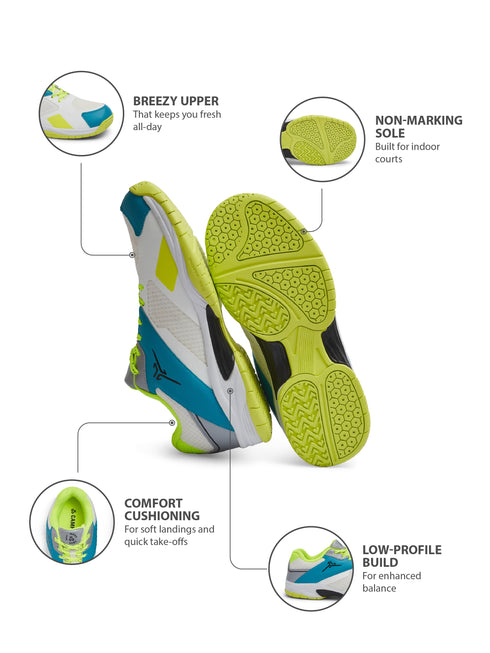 NET RUSH White Men's Badminton Shoes