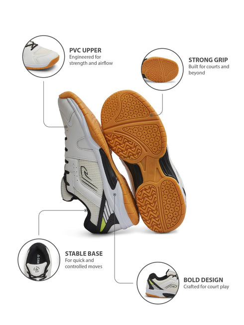 SWIFT COURT White Men's Badminton Shoes