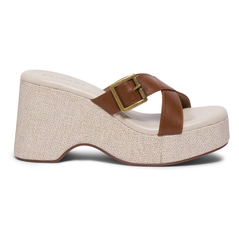 Isla Criss-Cross Buckle Wedges