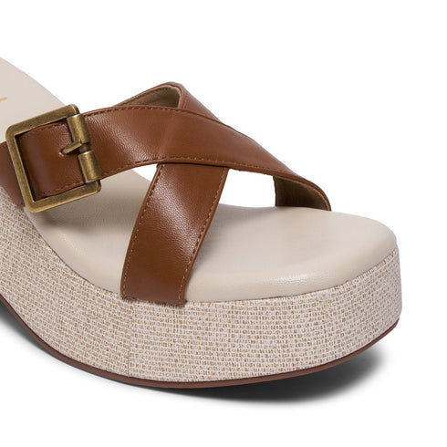 Isla Criss-Cross Buckle Wedges