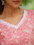 Pink Cotton Floral Regular Kurta Set