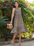 Multi Pure Cotton Paisley Printed A-line Dress