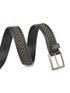 Jacquard Braided Black Unisex Belt