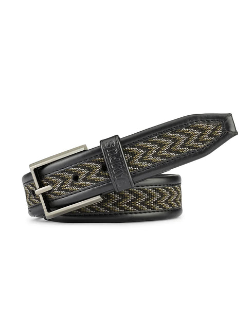 Jacquard Braided Black Unisex Belt