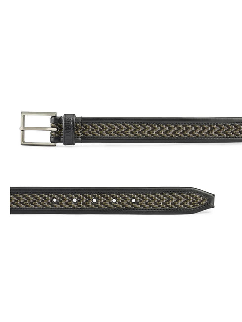 Jacquard Braided Black Unisex Belt