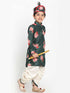 Boy's Yellow Krishna Style Kurta And Dhoti Set