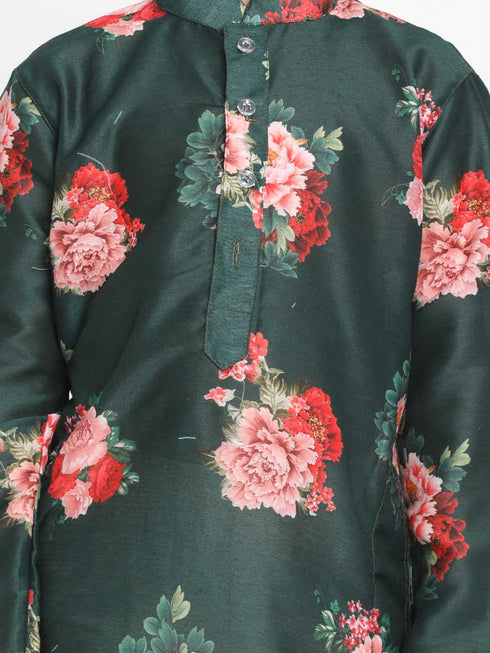 Boy's Yellow Krishna Style Kurta And Dhoti Set