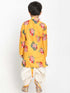 Boy's Yellow Krishna Style Kurta and Dhot Set