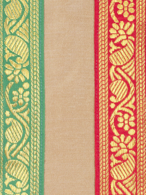 Boy's Rose Gold Cotton Blend Kurta Dhoti and Dupatta Set